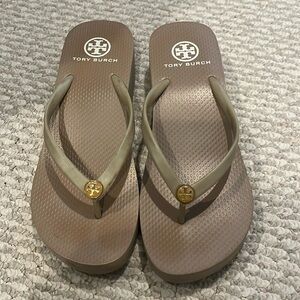 Tory Burch Wedge Rubber Flip Flops